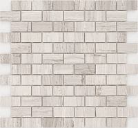 Мозаика Travertino Silver POL 23x48 полир, 29,8x29,8 7 мм