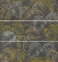 Декор Set 3 Aurelia Graphite глянц, 35x100 10 мм