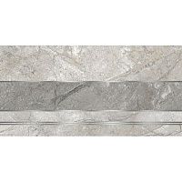 Декор Этна D1 широкая полоса серый мат 30x60 10 мм