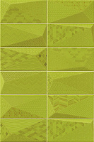 FANCY Y-GREEN (стена 7 видов). Настенная плитка (10x20)