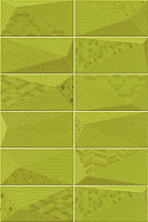Плитка FANCY Y-GREEN (стена 7 видов), 10x20
