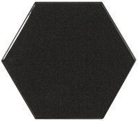 Scale Wall Hexagon Black. Настенная плитка (10,7x12,4)