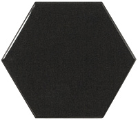 Плитка Scale Wall Hexagon Black глянц, 10,7x12,4 9 мм
