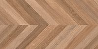 Керамогранит Wood Canarium Chevron M тёмно-бежевый карвинг мат 60x120 8,2 мм