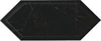 Плитка Келуш грань черный глянцевый глянц, 14x34 9,2 мм, арт. 35010