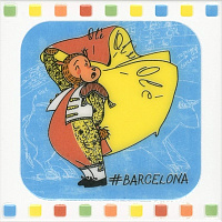 Декор Большое путешествие Barcelona глянц, 20x20, арт. NT/A264/5009