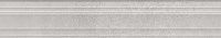 Бордюр Багет Догана серый светлый обрезной мат 7,3x40 27 мм арт. BLF016R
