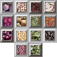 Декор Mix 14 pz Cube Gold Kitchen, 10x10