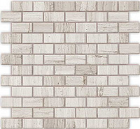 Мозаика Travertino Silver MAT 23x48 полир, 29,8x29,8 4 мм