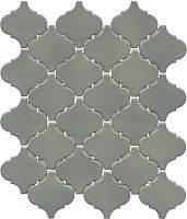 Мозаика Арабески Марокко зелёный глянц 26x30 7 мм арт. KM2630M0000N