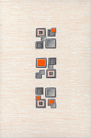 Laura Cube оранжевый LR-D2-OR. Декор (20x30)