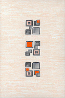 Декор Laura Cube оранжевый LR-D2-OR мат, 20x30