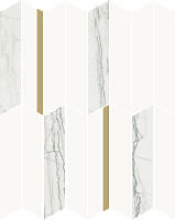 Мозаика Уайт Глосcи инфинити глянц 30,7x38,7 8,5 мм арт. 600110000971