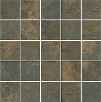 Декор Рамбла коричневый мозаичный мат, 25x25 9 мм, арт. MM12132