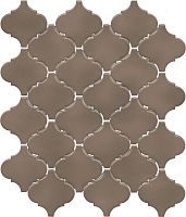 Мозаика Арабески Марокко коричневый тёмный глянц 26x30 7 мм арт. KM2630M0010N