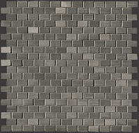 fNWQ Brickell Grey Brick Mos Gloss. Мозаика (30x30)