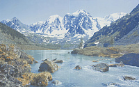 Davos blue 01. Панно (50x80)