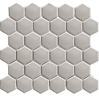 Мозаика Hexagon Small Grey Glossy глянц, 27,1x28,2 6 мм