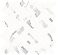 Мозаика Стелларис Статуарио Уайт Кросс мат 31,5x29,7 9 мм арт. 620110000211