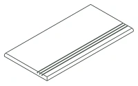 Ступень Авангард пьюр закругленная грип рельеф 30x120 20 мм арт. 620040000193