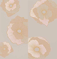 Mono Golden flowers компл из 2 шт. Декор (60x60)