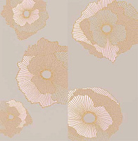 Декор Mono Golden flowers компл из 2 шт глянц, 60x60 9 мм