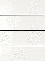 Декор Dec Mix 4 White глянц, 10x30, арт. R4GP