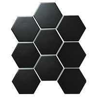 Hexagon big Black Matt SBH4810. Мозаика (25,6x29,5)