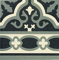 Плитка Cenefa Florentine Black мат, 20x20, арт. PT01979