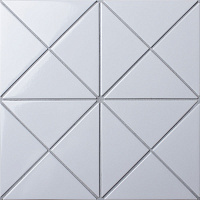 Мозаика Tr White Glossy CZG241B-A, 26,2x26,2 5 мм