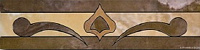 Бордюр Cenefa Ducale 3 Beige глянц, 9,5x38,8