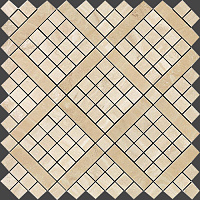 9MVA Marvel Trav.Alabastrino Diagonal Mosaic. Мозаика (30,5x30,5)