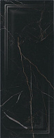 Плитка Алькала черный панель глянц, 20x50, арт. 7201