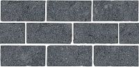 Бордюр Роверелла серый темный мозаичный, 14,7x34,5 11 мм, арт. BR021