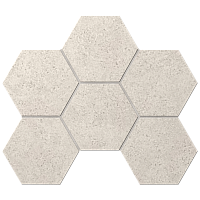 LA02 Hexagon непол 10 мм. Мозаика (25x28,5)
