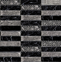 Greek Negro Marquina. Мозаика (29,6x29,6)