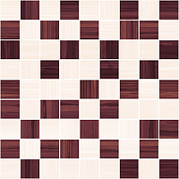 Stripes бордо+бежевый. Мозаика (30x30)