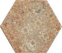 Керамогранит Pompeia Decor Marron мат, 20x24 8 мм