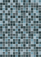 Плитка Motive синяя глянц, 25x35 7 мм, арт. MFM341D