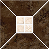 Плитка Риальто 3Т тип 2 коричневая, 20x20