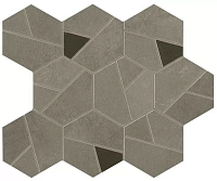 Мозаика Boost Pro Taupe Mosaico Hex Coffee мат 25x28,5 арт. A0QP