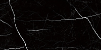 Керамогранит Nero Marquina черный глянцевый глянц, 60x120 9 мм