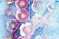 Панно Waterfall P4D244 из 4-х плиток глянц, 40x60