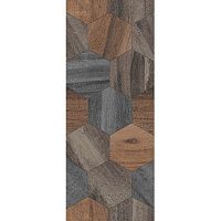 Плитка Миф 1 микс коричневый мат 20x50 8,5 мм