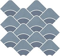 Мозаика Таделакт наборный синий светлый синий обрезной мат 30x28 9 мм арт. KMD2HID011BR