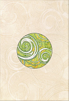 Декор ФЬЮЖН МИНТ Рондо мат, 27,8x40,5, арт. 581343201