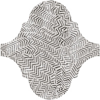 Curvytile Lithium Zig-Zag Grey. Декор (26,5x26,5)