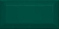 Плитка Клемансо зелёный грань, 7,4x15 9,2 мм, арт. 16058