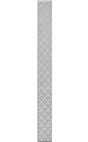 Бордюр Мотиво серый светлый глянцевый лап, 4,2x40 8 мм, арт. AZ/A054/6424
