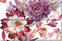 Панно Composicion Savage Flowers Berenjena 02 глянц, 30x45